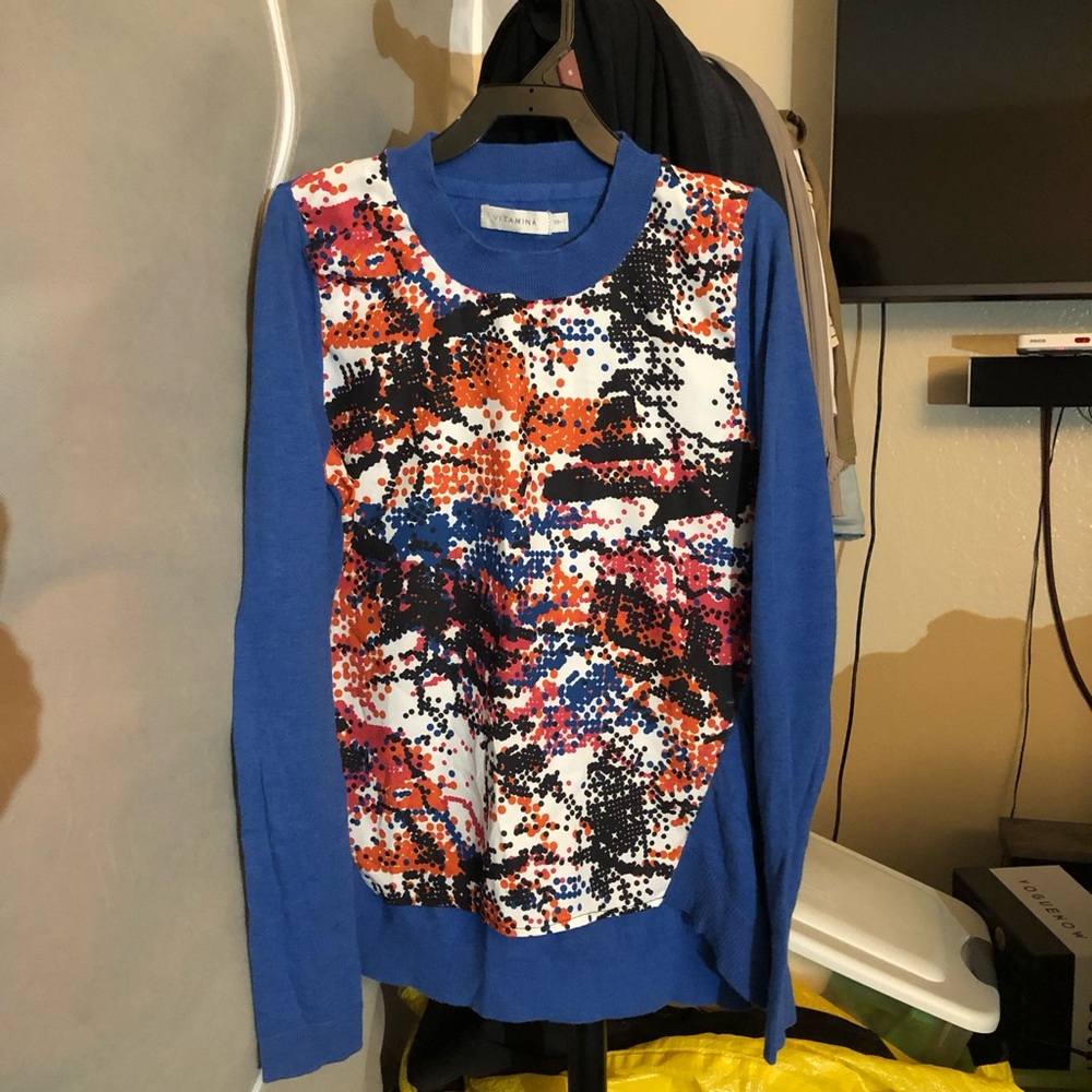 Vitamin A Blue Crewneck Sweater